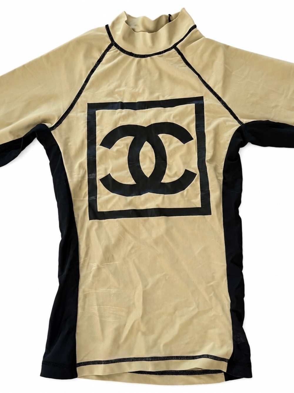 Chanel PRE - OWNED 2003 Sports line logo print surf T- Shirt  NO SIZE TAG SIZE S